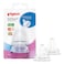 Pigeon SofTouch Peristaltic Plus Wide Neck Silicone Teat 01869 Large Clear 2 PCS