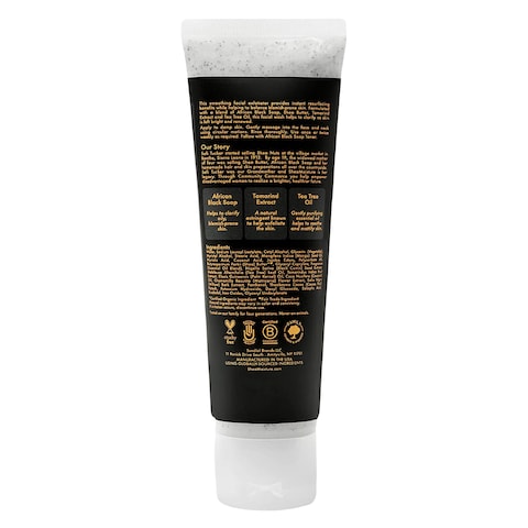 Shea Moisture African Clarifying Black Face Wash And Scrub 113g