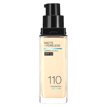 Maybelline New York Fit Me Matte + Poreless For Normal to Oily Skin SPF 22 Liquid Foundation 30 ml - 110 Porcelain