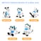Generic-White LE NENG K21 Electronic Robot Dog Stunt Dog Remote Control Robot Dog Toy Voice Control Programmable Touch-sense Music Dancing Toy for Kids Birthday Christmas Gift