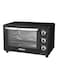 Techno Best Electric Oven With Double Glass Door, 45L, 2000W, BEO-045, Black
