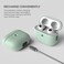VRS Design Modern designed for Airpods 3 case cover (2021) with Leather Strap - Mint Green