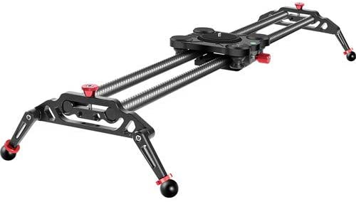 GVM GT-Q80 Carbon Fiber Camera Slider (33&quot;), Horizontal/Vertical Tripod Mounting, Padded Camera Platform