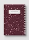 Lowha Spiral Notebook With 60 Sheets And Hard Paper Covers With Terrazzo Style Design, For Jotting Notes And Reminders, For Work, University, School