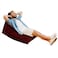 In House Youri Linen Bean Bag Chair - Small - Burgundy