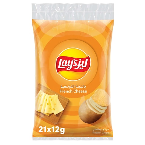 Lay&rsquo;s French Cheese Potato Chips 12g Pack of 21