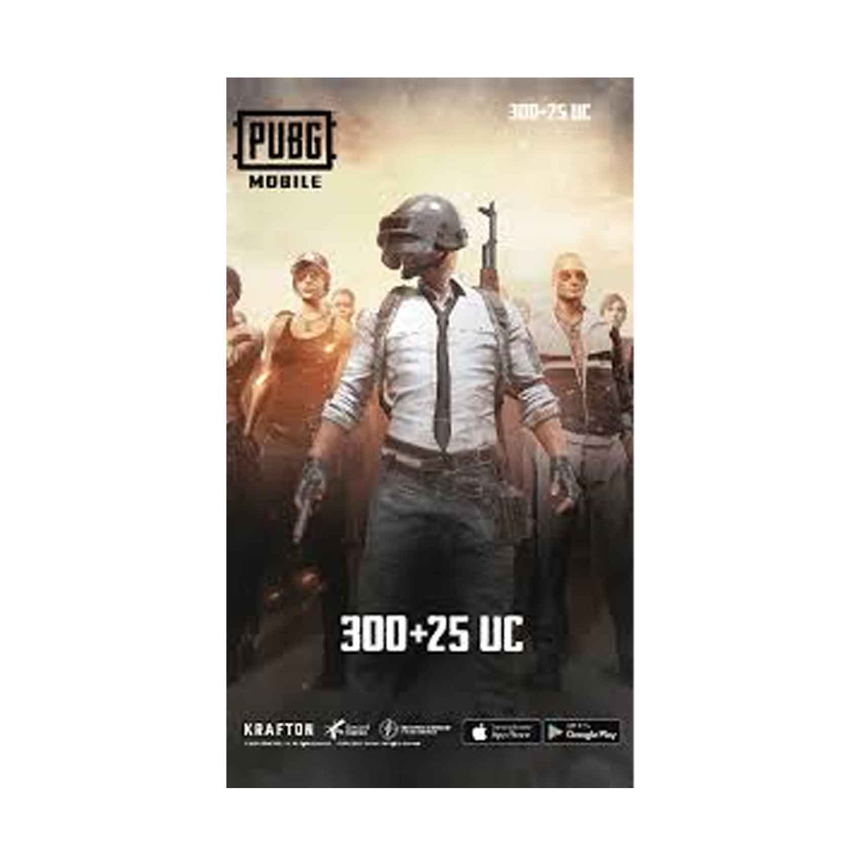 PUBG Mobile 300 + 25 UC Digital Code