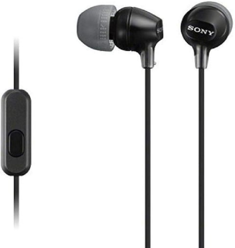 Sony Mdr-Ex15Ap In-Ear Headphones - Black, Mdrex15Ap/B