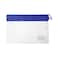 Maxi B3 Single Zipper Bag with Name Card Holder Purple