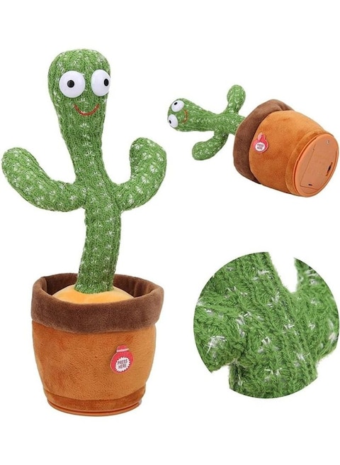 Electric Dancing Cactus Plant Stuffed Toy With Music