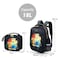 Eazy Kids 17" Set of 3 School Bag with Lunch Bag and Pencil Case Awesome - Black