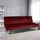 In House Celine 2 In 1 Sofabed Linen Upholstered - Burgundy