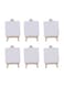Generic Pack Of 6 Mini Canvas With Wooden Easel Stand Set