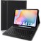 keyboard Case Compatible with Samsung Galaxy Tab S6 Lite 10.4 Inch Soft TPU Back Cover Wireless Bluetooth Keyboard Case Cover For Galaxy Tab S6 Lite, Black