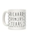 muGGyz Merry Flex-Mas Printed Coffee Mug White/Red/Beige