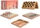 Beauenty, 3 In 1 Wooden Board Game Set Compendium Travel Games Chess Backgammon Draughts Entertainment International Chess Set Board