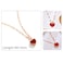 Aiwanto Heart Pendant Necklace Red Heart Necklace Gift