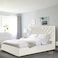 In House Madrid Velvet Bed Frame - Queen - 200x160 cm - Ivory