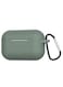Generic Protective Charging Case Cover With Carabiner For Apple Airpods Pro Dark Green