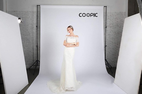 Coopic 1.35m X 11m Background Backdrop Paper For Photo Studio Portrait Seamless Collapsible Classic Fashion For Studio Professional Photographer (Arctic White) #93