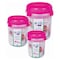 Medstar Tornido Storage Set - 3 Count - Clear