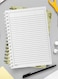 Lowha Spiral Notebook With 60 Sheets And Hard Paper Covers With Classical Theme Leaf Design, For Jotting Notes And Reminders, For Work, University, School