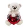 Party Magic-Valentine Plush Bear with Sequins Heart 25cm