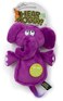 Hear Doggy! Flattie Elephant With Chew Guard Technology And Silent Squeak Technology Plush Dog Toy
