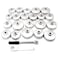 23 Pcs Bowl Type Oil Filter Cap Removal Wrench Set 65-101mm Car Fuel Filter Remover Tool Car Maintenance Tool