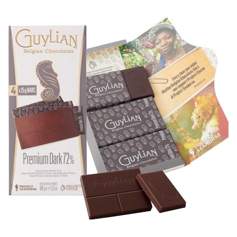 Guylian Premium Dark 72% Belgian Chocolate Bar 100g
