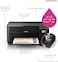 Epson Ecotank L3210 Home Ink Tank Printer A4, Colour, 3 In 1 Printer, Black, Compact