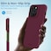 Remson Mag-X Magnetic Hybrid Protective Silicone Case Military Grade Protection For iPhone 14 Pro (Maroon)