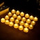 Cuisine Art Realistic Bright Flameless LED Tea Light Candles, Battery Powered, Unscented Tealights, Safe for Home Decor and Events, Pack of 24