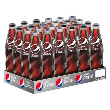 Pepsi Cola Diet Bottle 250ml x 24