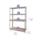 Tactix - 4 Particle Board-Shelf Rack - 76W x 30.5D x 152.5H cm  - TTX-329103