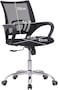 Sulsha Furniture Premium Office Chair Ergonomic Designed Desk Chair Super Comfortable Mid Back Adjustable Wide Seat Mesh Chair Black