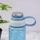 Royalford 650 ml Water Bottle- Rf11117 Transparent Plastic Bottle With Attached Easy Twist Lock Stylish Design Light-Weight And Easy To Carry High-Quality Non-Toxic And Eco-Friendly Blue