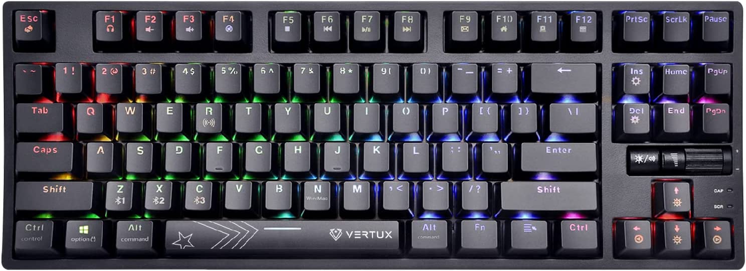 Buy Vertux Vertupro-80 Hyper Speed Ten Keyless Mechanical Keyboard ...