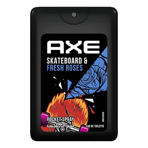 Axe Skateboard &amp; Fresh Roses Pocket Body Spray for Men - 17ml