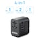 Anker 312 Outlet Extender Travel Adapter 30W With 3 USB Ports 30W Black