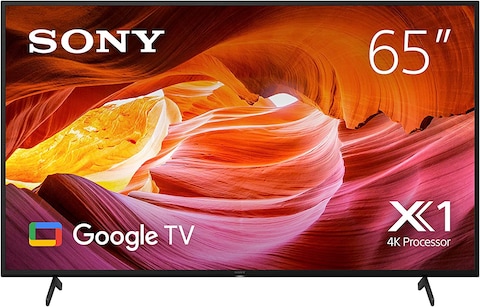Sony X75K Series, 65 Inch, 4K Ultra HD, LED Smart Google TV, KD 65X75K, Black (With High Dynamic Range HDR, 2022 Model)