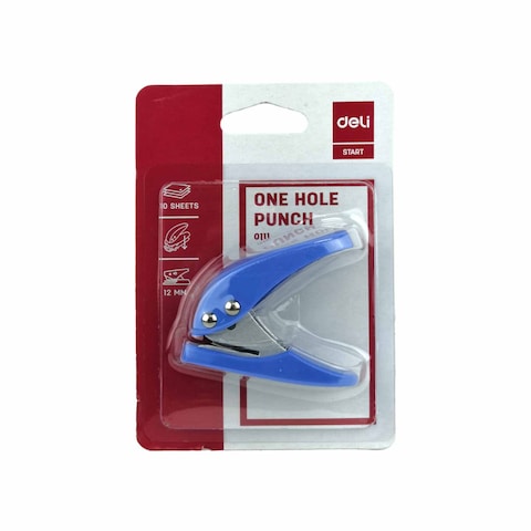 Deli Single Hole Punch - 12 mm - 10 Sheets
