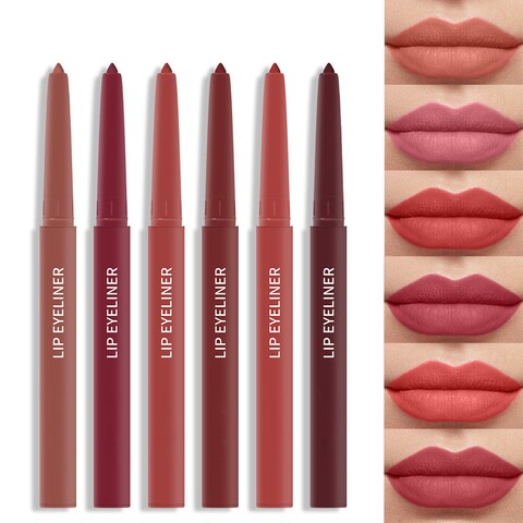 Mei Stylish Precision Matte Waterproof Lip Liner - Long-Lasting, Smudge-Proof Definition, Nude Pink