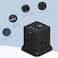 Gzar Tower Extension Cord Power Strip Cube/Lead with 4 Outlets Sockets and 3 USB Ports   5 Ft/1.5M Power Cord Phone &amp; Desktop Charging Station, Compact Portable For Travel, Home &amp; Office (Black)