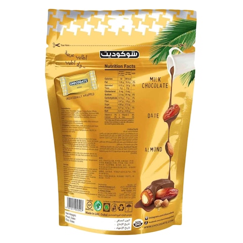 Chocodate Milk Chocolate Dates With Almonds 100g