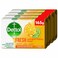 Dettol Fresh Bar Soap, Citrus &amp; Orange Blossom Scent, 165g x 4
