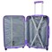 Senator Hard Case Suitcase Trolley Luggage Set of 3 For Unisex ABS Lightweight Travel Bag with 4 Spinner Wheels KH1065 Highlight Purple