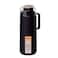 Tramontina Exata Black Polypropylene Thermal Beverage Dispenser with 1 L Glass