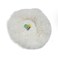 Grizzly Velor Plush Round Bed White Large - 71 x 20cm