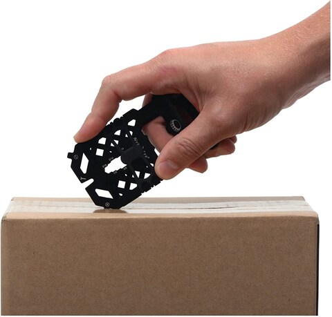 Nite-Ize Fmtr-01-R7 Financial Kit Rfid Blocking Wallet Multi-Tool Stainless Steel, Black